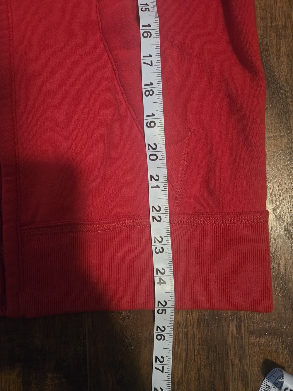 Hollister Red Zip-Up Hoodie with White '22' - Picture 6 of 6